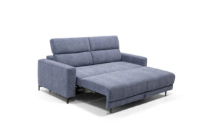 Particolare del divano completamente aperto